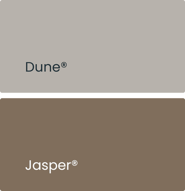 Garage door colorbond Dune Jasper